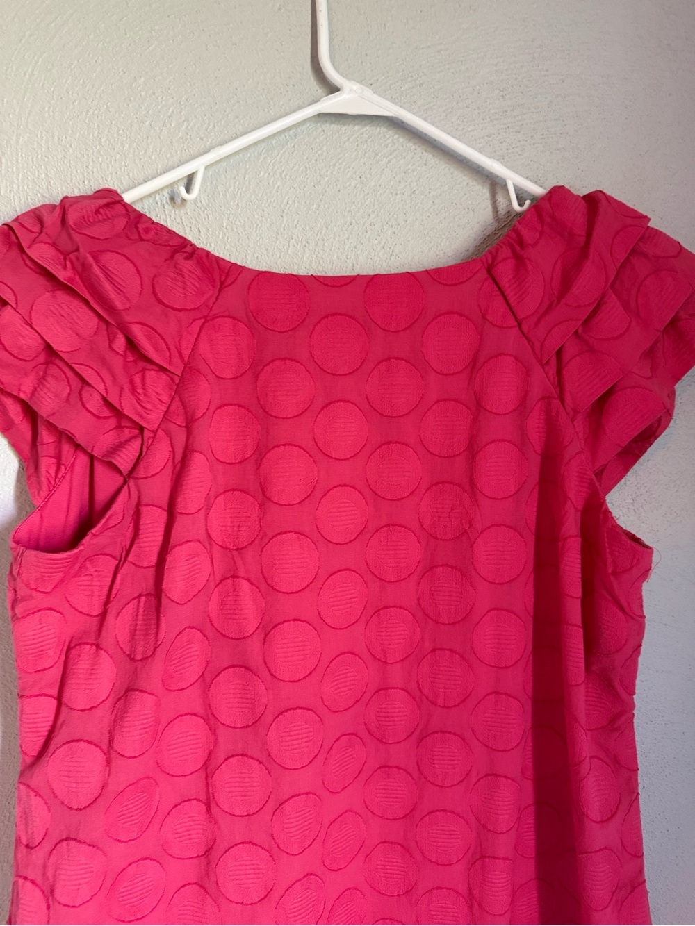Rabbit Rabbit Rabbit Coral Pink Women's Shift Dress - Picture 6 of 6